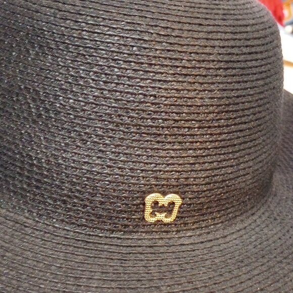 Eric Javits hat large black floppy hat Squishee wide brim - Picture 5 of 9